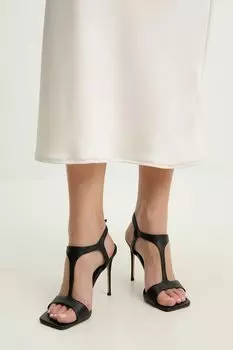 Кожаные сандалии Answear.Lab, черный