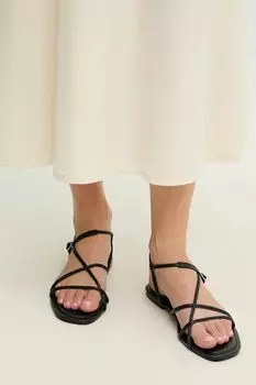 Кожаные сандалии Answear.Lab, черный