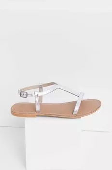 Кожаные сандалии Answear Lab, серебро