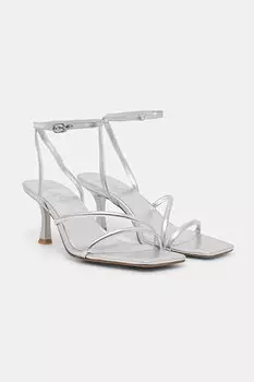 Кожаные сандалии Answear.Lab, серебряный