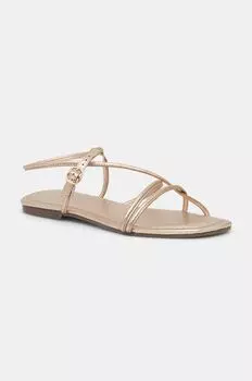 Кожаные сандалии Answear.Lab, золотой