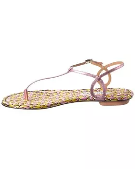 Кожаные сандалии Aquazzura Почти Bare, розовый