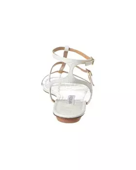 Кожаные сандалии Aquazzura Ponza, белый