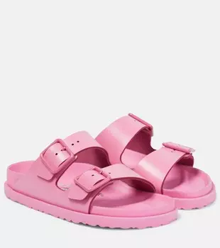 Кожаные сандалии Arizona Birkenstock, розовый