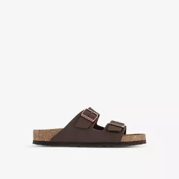 Кожаные сандалии arizona с двумя ремешками Birkenstock, коричневый