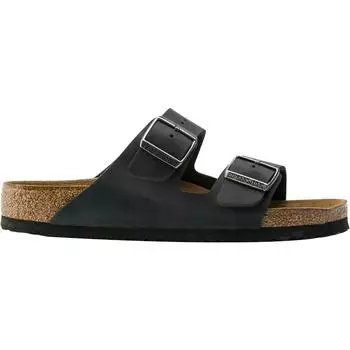 Кожаные сандалии arizona с мягкой стелькой Birkenstock, черный