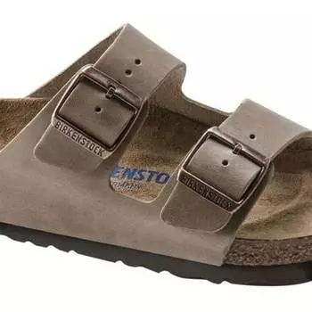 Кожаные сандалии Arizona с мягкой стелькой мужские Birkenstock, цвет Tobacco Brown