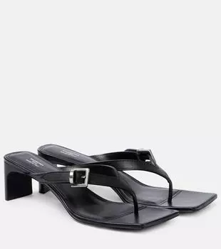 Кожаные сандалии Bel Air 50 Balenciaga, Black / Silver