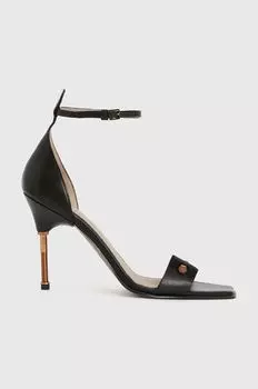 Кожаные сандалии Betty Sandal AllSaints, черный