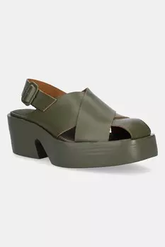 Кожаные сандалии Billie Camper, зеленый