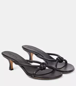Кожаные сандалии blink Bottega Veneta, черный