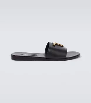 Кожаные сандалии Brighton Tom Ford, черный
