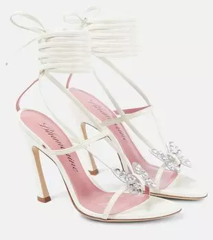 Кожаные сандалии butterfly 105 Blumarine, белый