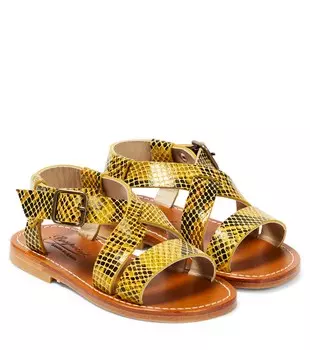 Кожаные сандалии Caina Bonpoint, желтый
