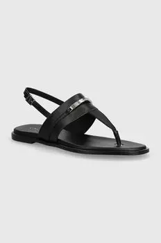 Кожаные сандалии Calvin Klein, черный