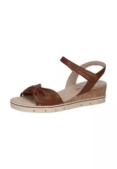 Кожаные сандалии Caprice, коньячный