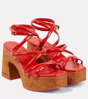 Кожаные сандалии Cecelia 95 Jimmy Choo, красный