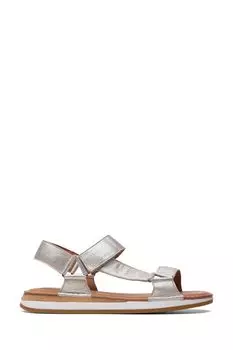 Кожаные сандалии Craftsun Sport Clarks, серебряный