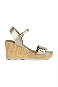 Кожаные сандалии D Ponza A Geox, золотой