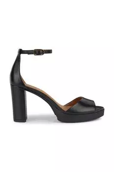 Кожаные сандалии D WALK PLEASURE 85S Geox, черный