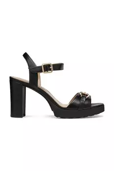 Кожаные сандалии D Walk Pleasure 85S Geox, черный