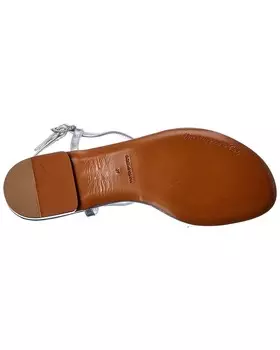 Кожаные сандалии Dolce & Gabbana Devotion, серый