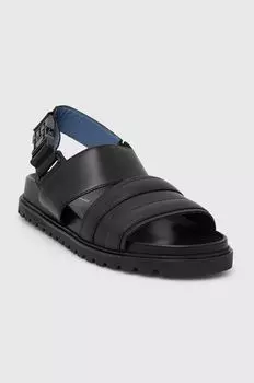 Кожаные сандалии Elevated Th Buckle Lth Sandal Tommy Hilfiger, черный