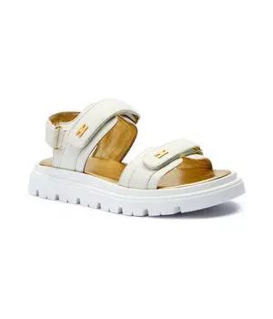Кожаные сандалии Elisabetta Franchi, белый