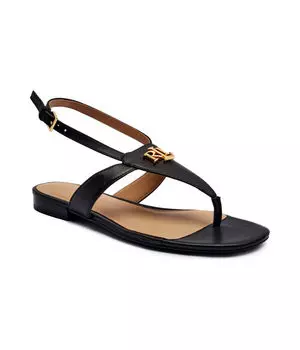 Кожаные сандалии everley Lauren Ralph Lauren, черный