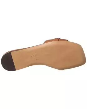 Кожаные сандалии Ferragamo Leah с орнаментом Salvatore Ferragamo, коричневый