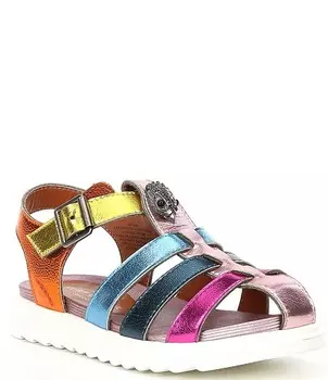 Кожаные сандалии Fisherman Kurt Geiger London Kensington для девочек (молодежная), мультиколор