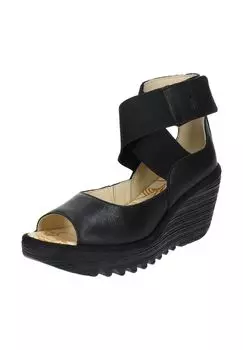 Кожаные сандалии Fly London, черный