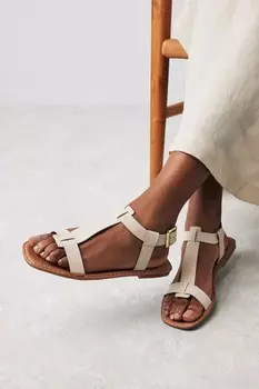Кожаные сандалии Forever Comfort с Т-образным ремешком Next, мультиколор