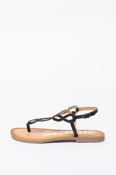 Кожаные сандалии Fyffe с разделенными ремешками Gioseppo, черный