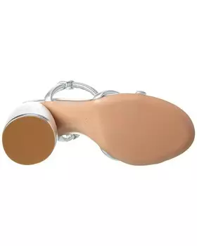 Кожаные сандалии Gianvito Rossi 95, серебро