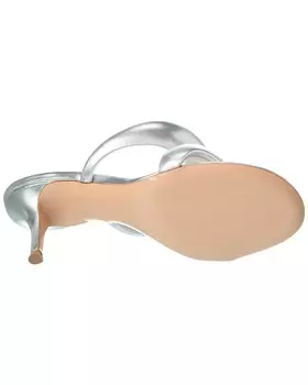 Кожаные сандалии Gianvito Rossi Bijoux Slide 70, серебро