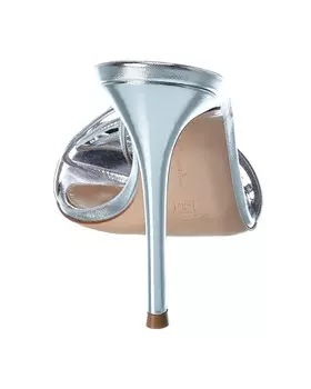 Кожаные сандалии Gianvito Rossi Dynasty 150, серебро