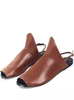 Кожаные сандалии Gloria Coelho, коричневый