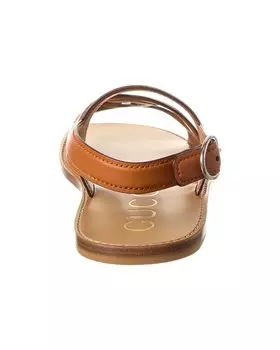Кожаные сандалии Gucci Interlocking G, коричневый