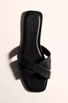 Кожаные сандалии H&M, черный