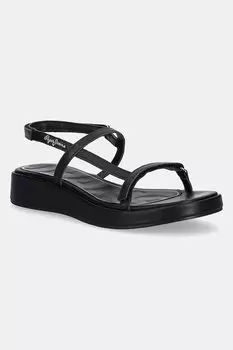 Кожаные сандалии Haru Mix Pepe Jeans, черный