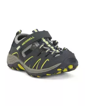Кожаные сандалии Hydro H2o Hiker (для малышей и маленьких детей) Merrell, лаймовый/темно-синий