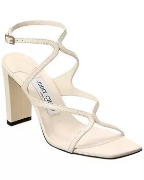 Кожаные сандалии Jimmy Choo Azie 85, белый