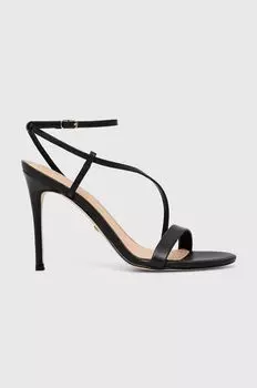 Кожаные сандалии Kadera Guess, черный