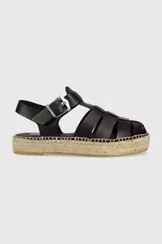 Кожаные сандалии KAMINI STACK Karl Lagerfeld, черный