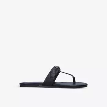 Кожаные сандалии Kensington с Т-образным ремешком Kurt Geiger London, черный