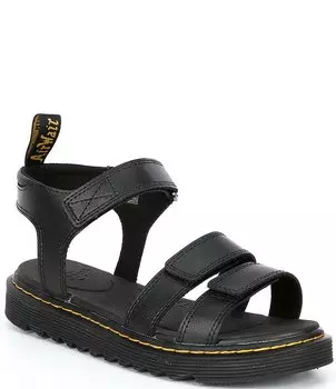 Кожаные сандалии Klaire для девочек Dr. Martens (Молодежь), черный