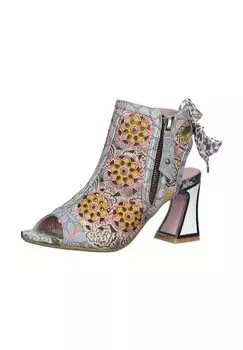 Кожаные сандалии LAURA VITA, цвет Grau/ Multi