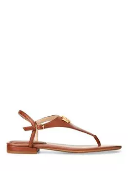 Кожаные сандалии Lauren Ellington Ralph Lauren, глубокий седло-загар