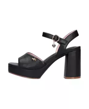 Кожаные сандалии Lauren Mexx, черный